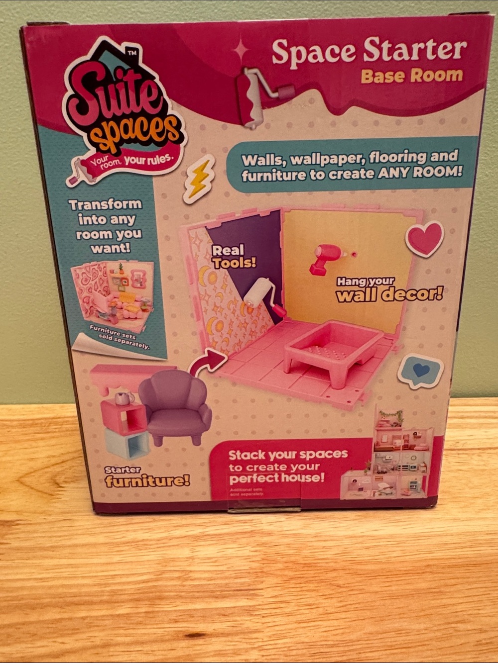 Space Starter Base Room - Pink Wall Decor Playset